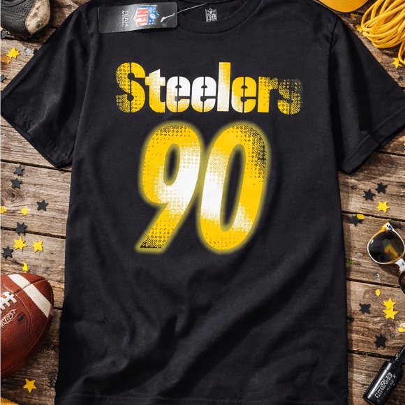 NFL Other - NFL Pittsburgh Steelers TJ Watt #90 Youth T-Shirt NWT Black Football Tee